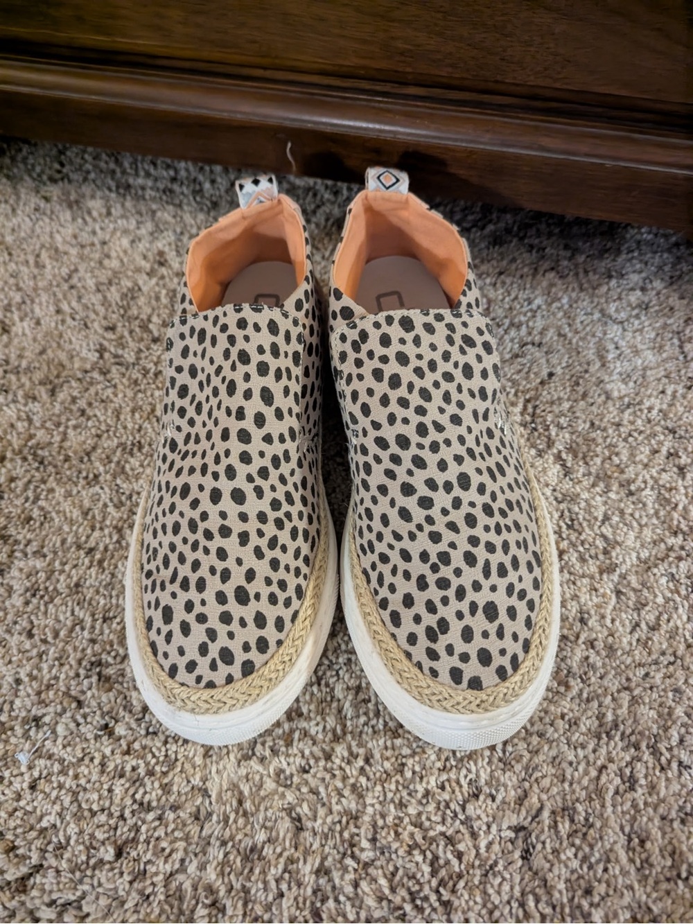 Leopard Print Slip-On…..Hey Dude Sneakers - Neutral Tan & Black